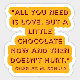 Quote Charles Schulz Sticker